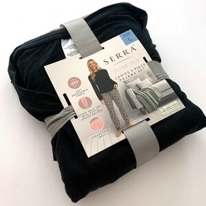 Serra Lounge Wear Ladies 2 Piece Pajama Set Sz L Pumpkin PSL